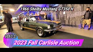 1966 Shelby Mustang GT350H 2024 Fall Carlisle Auction Video 32 [upl. by Greenland691]