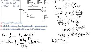 Electronique de puissance  EXERCICE transistor UJT partie 11 [upl. by Maxim342]