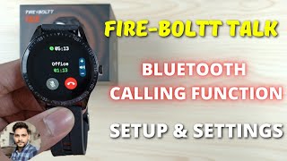 FireBoltt Talk Smartwatch Bluetooth Calling Setup amp Settings [upl. by Elihu]