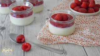 Panna cotta framboises à lagar agar [upl. by Yemirej]