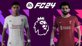 EA FC24 PS5  Liverpool VS Manchester United Premier League 17th week  feat Salah Garnacho Nunez [upl. by Dani221]