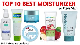 Top 10 Best Moisturizer For Clear Glowing Skin  Best Moisturizer With Price [upl. by Ailaht]