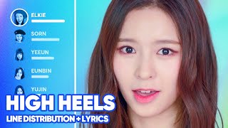 CLC  High Heels Line Distribution  Lyrics Color Coded PATREON REQUESTED [upl. by Alderson263]