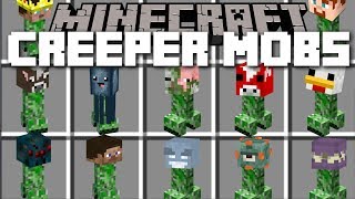 Minecraft CREEPER MOBS MOD  FIGHT OFF EVIL CREEPERS AND SAVE THE VILLAGERS Minecraft [upl. by Dorise]