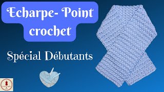 ECHARPE au CROCHET  POINT FACILE [upl. by Ymorej]