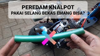 Peredam knalpot scooter 2T 2tak goped pakai selang air bekas [upl. by Edialeda698]