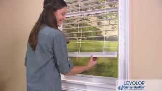 How To Install Levolor Cordless Blinds [upl. by Hanavas]