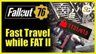 Fast travel while over encumbered II  Fallout76 [upl. by Sibyls]