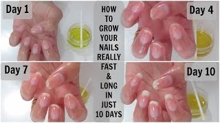 How to grow your nails really fast and long in just 10 days  Mamtha Nair [upl. by Aihsinat]