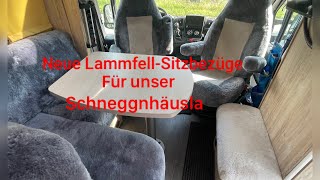 Lammfell  Sitzbezüge für´s Wohnmobil [upl. by Suilenroc]