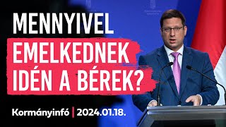 Kormányinfó 2024 január 18 [upl. by Retep335]