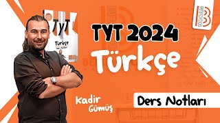 28 TYT Türkçe  Fiilde Yapı  Ek Fiil  Kadir GÜMÜŞ  2024 [upl. by Toogood]