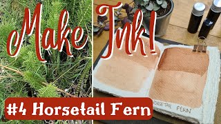 Easy Botanical Ink Recipe  Horsetail Fern [upl. by Burger]