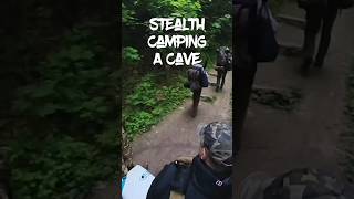 Stealth camping in a cave in Belgium stealth cave [upl. by Ahilam516]