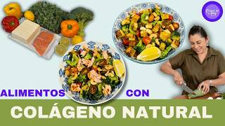 COLÁGENO Alimentos que Aumentan la Producción 2 ENSALADAS RÁPIDAS PMenopausiaPresiónDiabetes [upl. by Salisbarry]