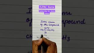 IUPAC Name  Chemistry shorts viral videoshorts chemistryrevision [upl. by Ellehciram]