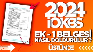 BURSLULUK SINAVI 2024 EK1 BELGESİ NASIL DOLDURULUR  İOKBS 2024 BURSLULUK SINAVI bursluluksınavı [upl. by Yrovi]