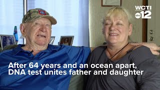 After 64 years and an ocean apart DNA test unites father and daughter [upl. by Anaz]