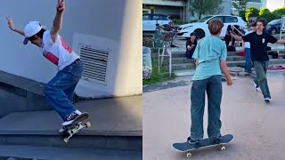 Estos niños están locos por las patinetas [upl. by Theressa]