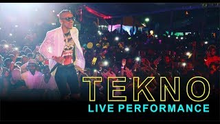 TEKNO FIRST EVER LIVE BAND PERFORMANCE  UGANDA 2017 [upl. by Enilarac]