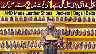 Hand Made Leather Shoes  Jackets  Bags  Asia Biggest Chamra Mandi Lahore [upl. by Yrrag]