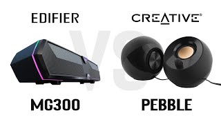 Edifier MG300 vs Creative Pebble v1 Sound Comparison [upl. by Pierre]