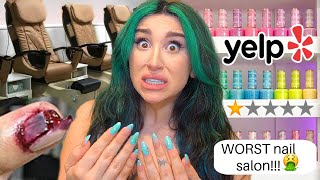 THE WORST 1 STAR NAIL SALON its bad [upl. by Greeson713]