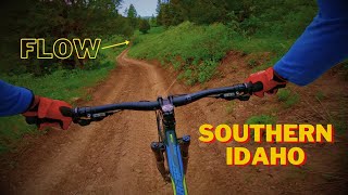 Flying Down this trail on my GT aggressor pro Lower South Fork Fall Creek Swan Valley Idaho mtb [upl. by Niuqauj680]