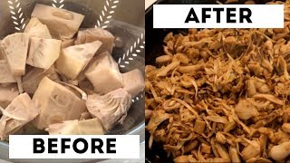 How to make Jackfruit ACTUALLY taste good How to get rid of the acidic flavor [upl. by Artimid]