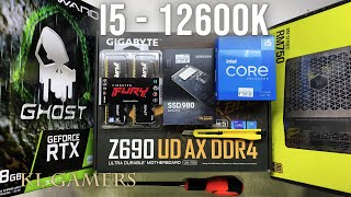 intel Core i5 12600K GIGABYTE Z690 UD AX DDR4 RTX3060Ti CORSAIR 4000D AIRFLOW ML360L V2 ARGB [upl. by Elisha707]