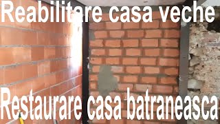 Reabilitare structura de rezistenta casa veche🏡Modificarerenovare casa veche batrineasca de la tara [upl. by Willie]