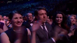 Aidan Turner and Heida Reed presenting Best Drama at NTAs 2016 [upl. by Ainsley]