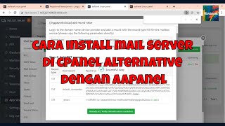 Cara install mail server di cpanel alternative dengan aapanel [upl. by Dazhahs256]