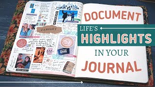 Documenting Lifes Highlights in Your Journal How To Create Monthly Review Spreads [upl. by Nnyletak]