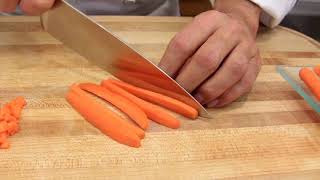 Cutting Carrots Into Paysanne [upl. by Felipe]