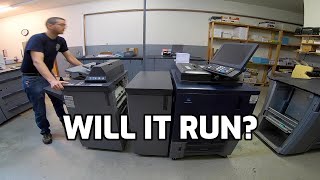 How to Install a Konica Minolta C1070 Digital Press and External EFI IC415 Fiery RIP [upl. by Iznyl]