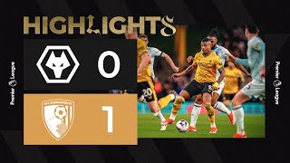 Defeat at Molineux  Wolves 01 Bournemouth  Highlights [upl. by Siddra]