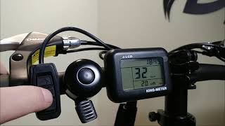 KingMeter JLCD display  DJ Bikes [upl. by Brittni95]