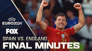 Spain vs England Final 5 minutes of WILD finals match 🤯  UEFA Euro 2024  Final [upl. by Louella235]