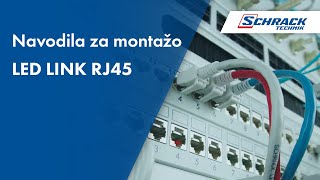 Navodila za montažo LED LINK RJ45 konektor  Schrack Technik [upl. by Simpkins]