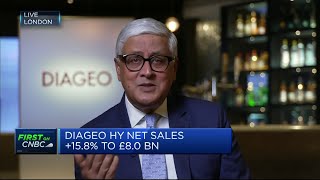 Diageo CEO says company has multiple levers to help it navigate inflationary pressures [upl. by Colby902]