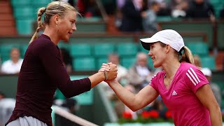 Maria Sharapova vs Justine Henin 2010 Roland Garros R3 Highlights [upl. by Rorie]