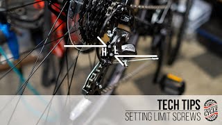 How to adjust derailleur limit screws for perfect shifting [upl. by Jillene522]