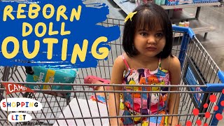 REBORN DOLL OUTING to WALMART 🛒 📝 Adelia’s CAMP List 🏕️ reborndoll rebornbaby walmart [upl. by Gereld666]