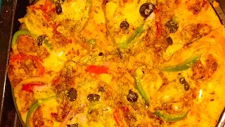 CHICKEN FAJITA PIZZA RECIPE BY ALLYS KITCHEN [upl. by Nations]