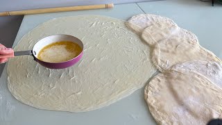 ❗️ZAHMETSİZ❗️3 BEZEYİ TEK SEFERDE AÇARAK 10 DAKİKADA TEPSİ DOLUSU BÖREK AÇTIM💯ÇITIR ÇITIR BÖREK👌 [upl. by Beatriz]