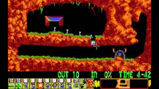 Lemmings PC  Level 1 Just dig [upl. by Dirtsa]