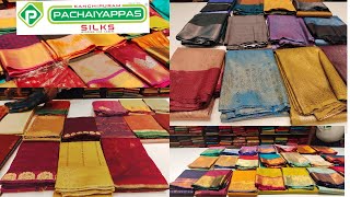 T Nagar Pachaiyappas Silks Exclusive Art SilksWedding silksParty wearBlended silks Collections [upl. by Tibbitts]