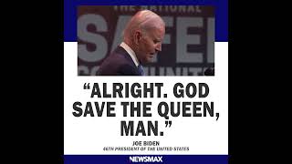 Biden inexplicably ends Connecticut speech with God Save The Queen [upl. by Alyehs]