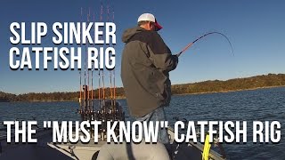 Slip Sinker Rig the One quotMust Knowquot Catfish Rig [upl. by Eihpos]